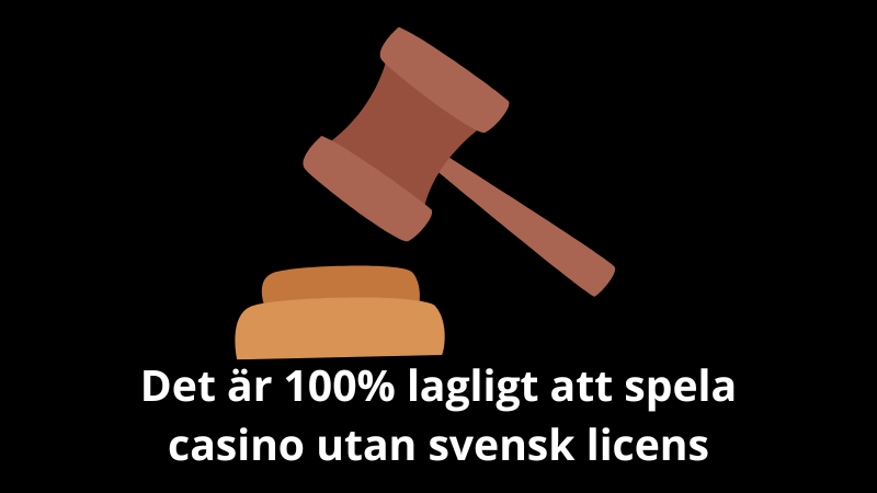 Lagligt att spela Casino utan svensk licens